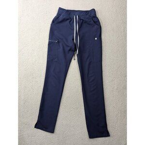 Figs Srcub Pants Womens XS/T Yola Bottoms Zip Cargo Technical Collection Blue